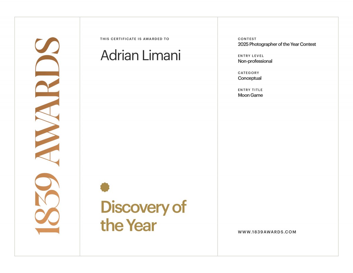 Winner: Photographer of the Year at 1839 Awards 2025 in Conceptual Category